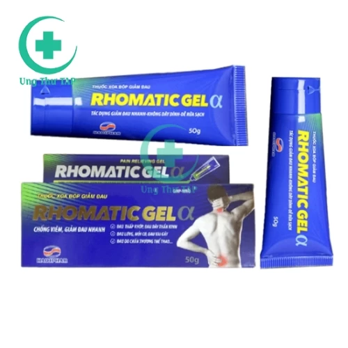 Rhomatic Gel Alpha 50G - Thuốc bôi giảm đau của Hadiphar 