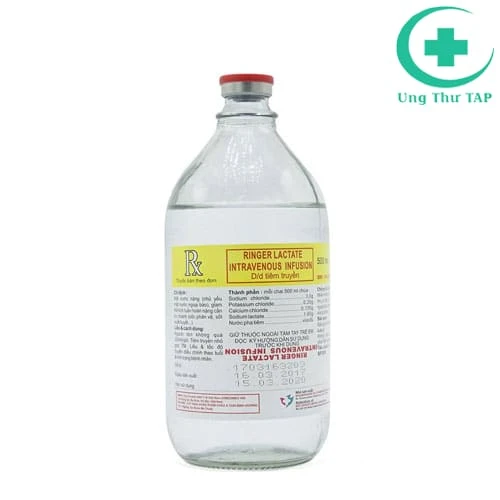 Ringer Lactate Intravenous Infusion 500ml - Nước điện giải