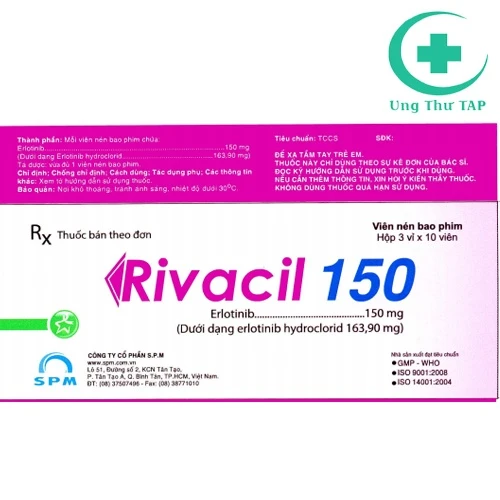 Rivacil 150 - Thuốc điều trị ung thư phổi không phải tế bào nhỏ