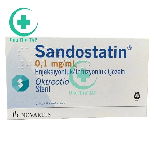 Sandostatin 0,1mg/1ml - Thuốc điều trị rò dạ dày, ruột, tụy