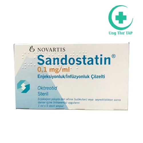 Sandostatin 0,1mg/1ml - Thuốc điều trị rò dạ dày, ruột, tụy