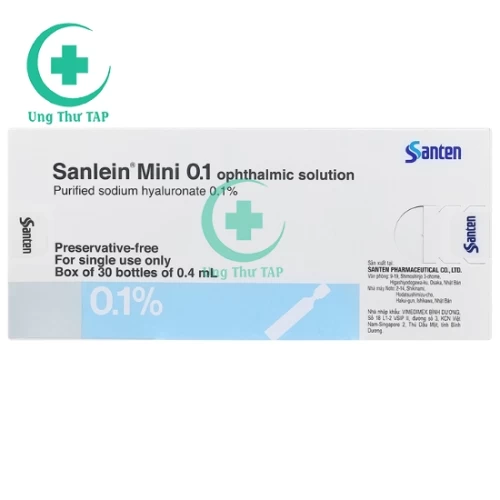 Sanlein Mini 0.1 - Thuốc điều trị rối loạn biểu mô kết - giác mạc