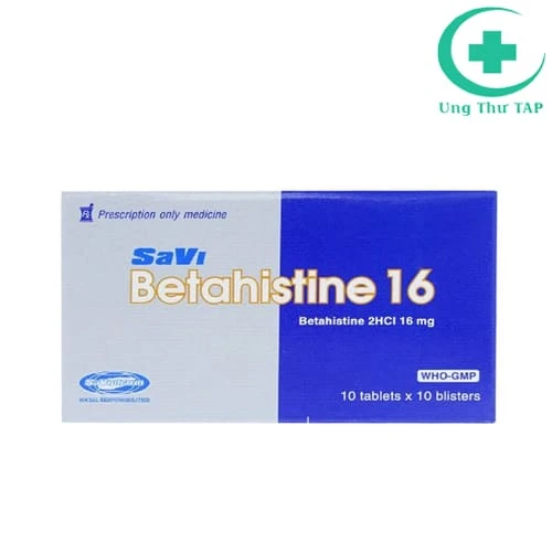 Savi Betahistine 16 - Thuốc điều trị chóng mặt, đau đầu, ù tai