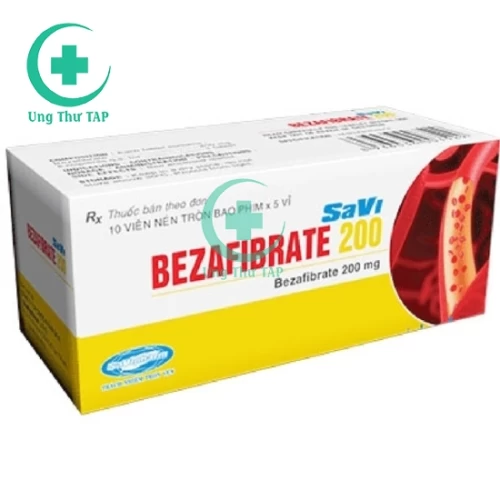 SaVi Bezafibrate 200 - Thuốc điều trị tăng lipoprotein trong máu