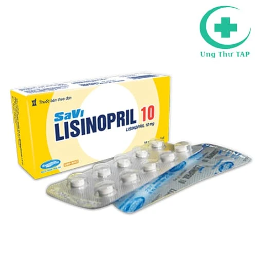 SaVi Lisinopril 10 - Thuốc điều trị tăng huyết áp, suy tim