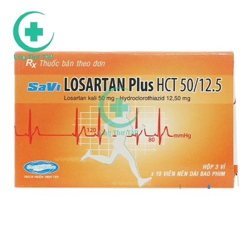 Savi Losartan plus HCT 50/12.5 - Thuốc điều trị tăng huyết áp