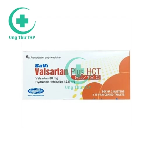 SaVi Valsartan PIus HCT 80/12.5 - Thuốc điều trị cao huyết áp