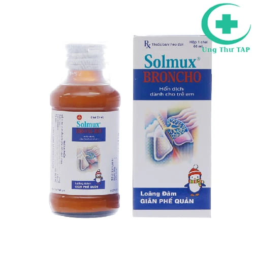 Solmux Broncho 60ml UIP (hỗn dịch uống) - Trị rối loạn đường hô hấp
