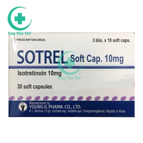 Sotrel 10mg Young Il Pharm - Thuốc điều trị  mụn trứng cá nặng