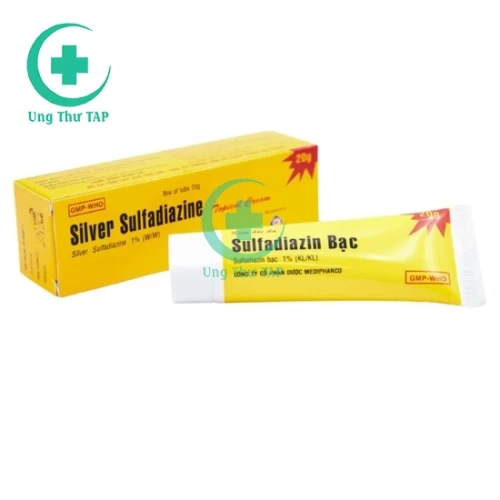 Sulfadiazin bạc - Thuốc bôi điều trị bỏng hiệu quả của Medipharco (10 tuýp)