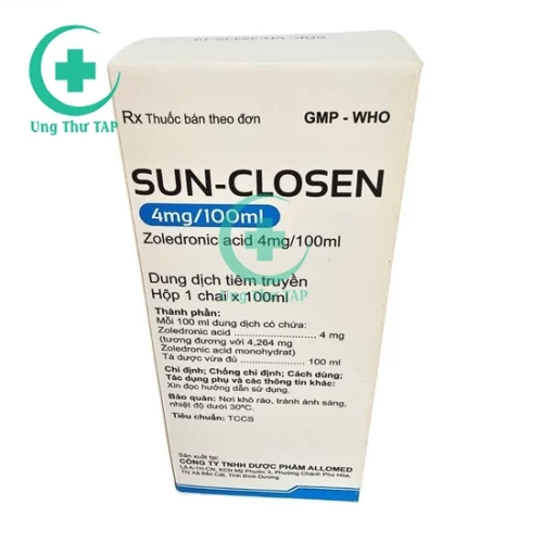 Sun-Closen 4mg/100ml - Thuốc điều trị, ngăn ngừa ung thư xương