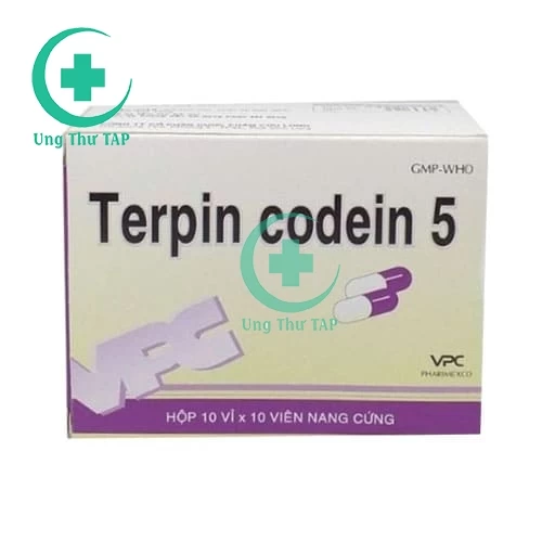 Terpin Codein 5 DCL - Thuốc long đờm, trị ho của Dược Cửu Long