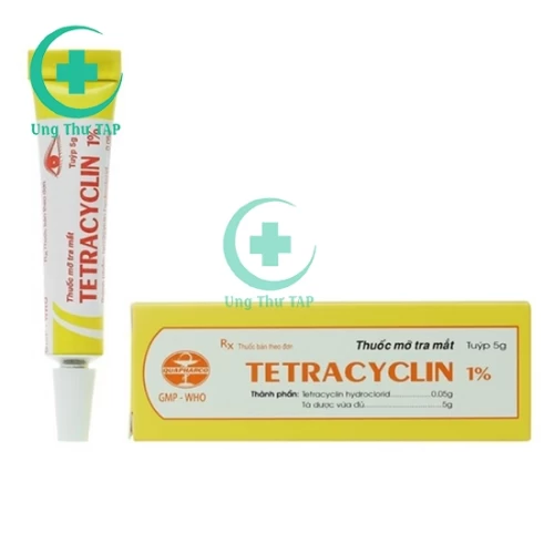 Tetracyclin 1% Quapharco - Thuốc trị viêm kết mạc, đau mắt hột