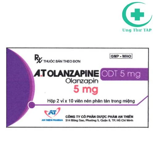 A.T Olanzapine ODT 5mg - Thuốc điều trị tâm thần phân liệt