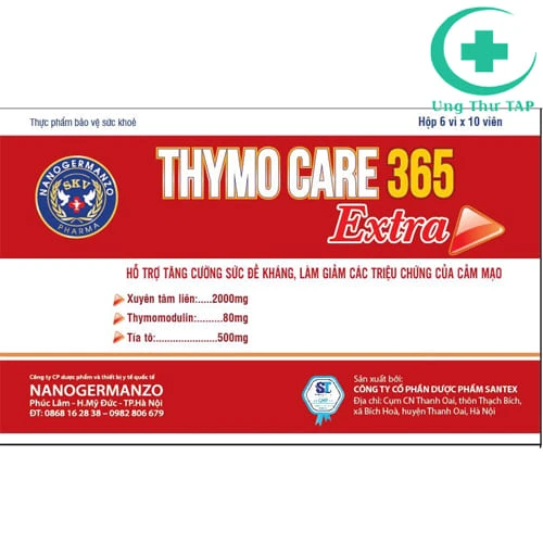 Thymo care 365 extra - Hỗ trợ làm giảm các triệu chứng cảm mạo