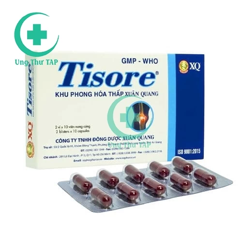 Tisore 1100mg - Thuốc điều trị đau nhức cơ gân và các khớp
