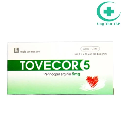Tovecor 5mg - Thuốc điều trị cao huyết áp, suy tim hiệu quả