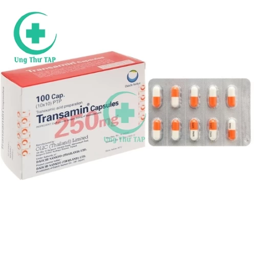 Transamin capsules 250mg - Điều trị chảy máu do tăng tiết fibrin