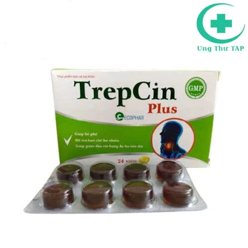Trepcin Plus SANTEX - Viên ngậm hỗ trợ bổ phế, giảm ho
