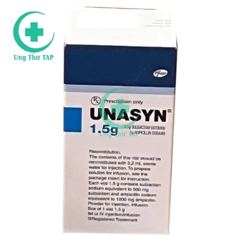 Unasyn 1g/0,5g - Thuốc điều trị viêm, nhiễm khuẩn hiệu quả