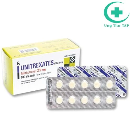 Unitrexates 2.5mg (Methotrexate) - Hộp 10x10 viên nén của Hàn 