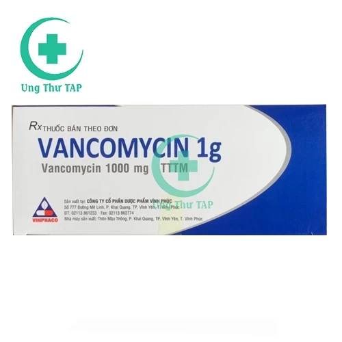 Vancomycin 1g Vinphaco - Thuốc điều trị nhiễm trùng hiệu quả