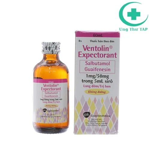 Ventolin Expectorant 60ml GSK - Điều trị bệnh lý đường hô hấp