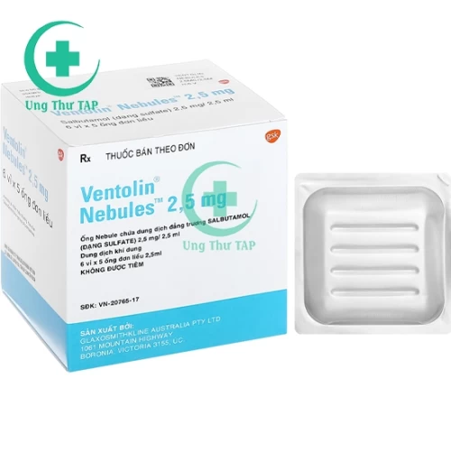 Ventolin Nebules 2.5mg/ 2.5ml - Thuốc điều trị hen phế quản