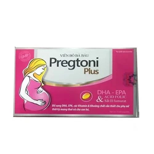 VIÊN BỔ BÀ BẦU PREGTONI PLUS - Hỗ trợ thai nhi phát triển