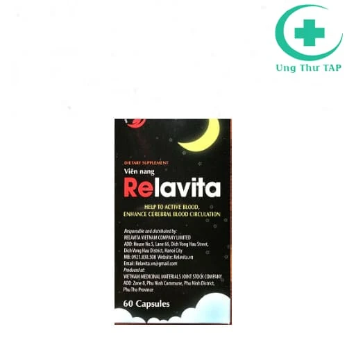 Viên nang Relavita -  Hỗ trợ tăng cường tuần hoàn não