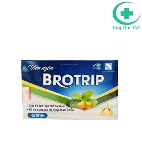 Viên ngậm Brotrip - Viên ngậm giúp bổ phế, hạn chế ho