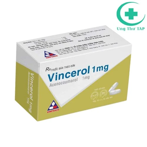 Vincerol 1mg - Thuốc điều trị các bệnh huyết khối tắc mạch