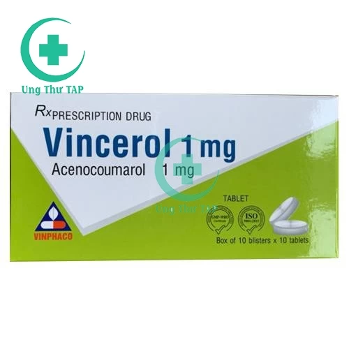 Vincerol 1mg - Thuốc điều trị các bệnh huyết khối tắc mạch