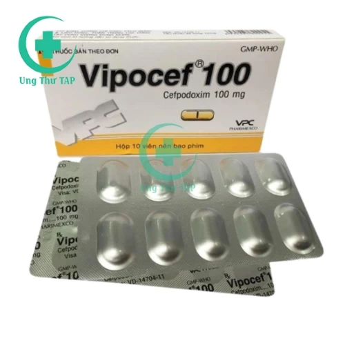 Vipocef 100 VPC (viên) - Điều trị bệnh viêm, nhiễm khuẩn