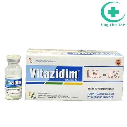 Vitazidim 1g VCP - Thuốc điều trị nhiễm khuẩn nặng