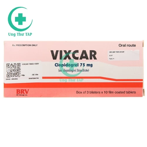 Vixcar 75mg - Thuốc phòng và điều trị xơ vữa động mạch
