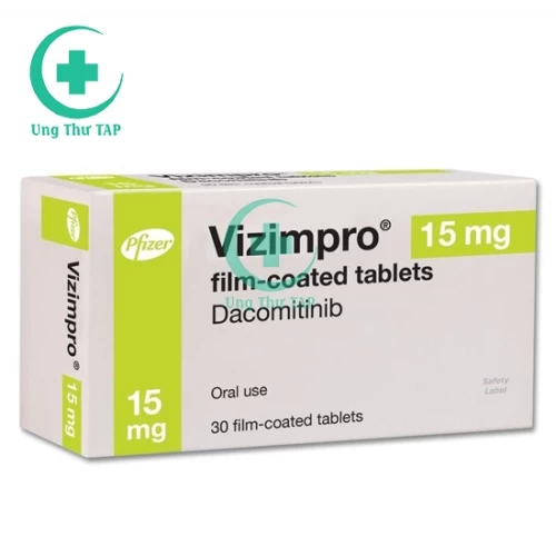 Vizimpro 15mg - Thuốc điều trị ung thư phổi hiệu quả của Pfizer