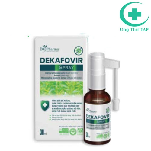 Xịt họng Dekafovir Spray - Giúp giảm tình trang viêm đường hô hấp