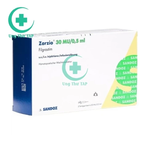 Zarzio 30MU/0.5ml - Thuốc điều trị giảm bạch cầu trung tính của Đức