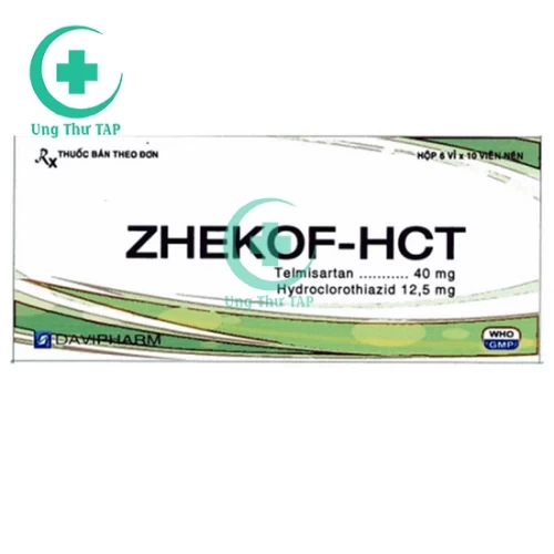 Zhekof-Hct - Thuốc phối hợp để điều trị tăng huyết áp vô căn