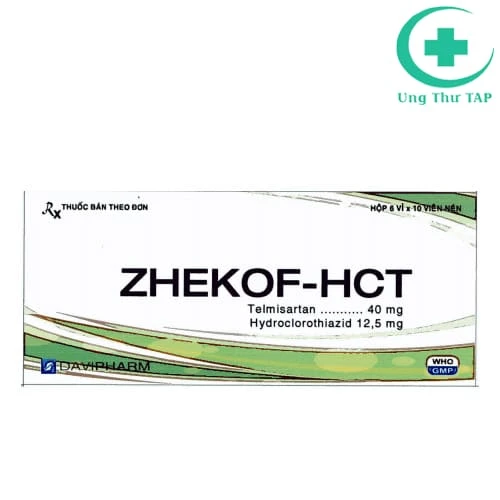 Zhekof-Hct - Thuốc phối hợp để điều trị tăng huyết áp vô căn