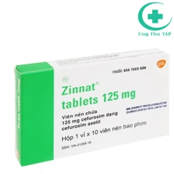 Zinnat Tab 500mg - Thuốc trị nhiễm khuẩn hiệu quả của Anh