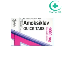 Amoksiklav Quicktabs 1000mg - Thuốc điều trị nhiễm khuẩn hàng đầu