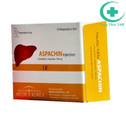 Aspachine Injection 500mg/5ml - Giải độc gan, điều trị hôn mê gan
