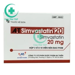 A.T Simvastatin 20 - Thuốc điều trị tăng Cholesterol trong máu