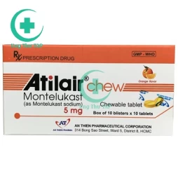 Atilair chew 5mg An Thiên - Thuốc phòng và điều trị hen