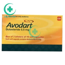 Avodart 0.5mg - Thuốc điều trị phì đại tuyến tiền liệt hiệu quả