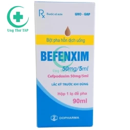 Befenxim 100mg/5ml Dopharma (60ml) - Thuốc điều trị nhiễm khuẩn