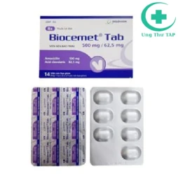 Biocemet tab 500mg/62,5mg - Thuốc điều trị nhiễm khuẩn của Imexpharm