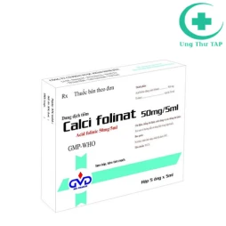 Calci Folinat 50mg/5ml - Thuốc điều trị ngộ độc hiệu quả